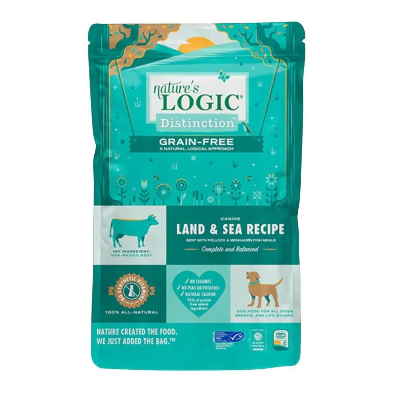 Nature's Logic Grain Free Distinction Land Sea Recipe Dry Dog Food 24lb