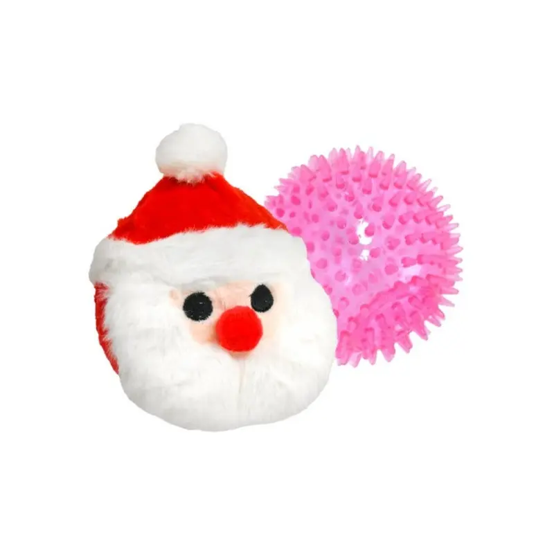 PatchWorkPet Pricklet Santa 4" Dog Toy