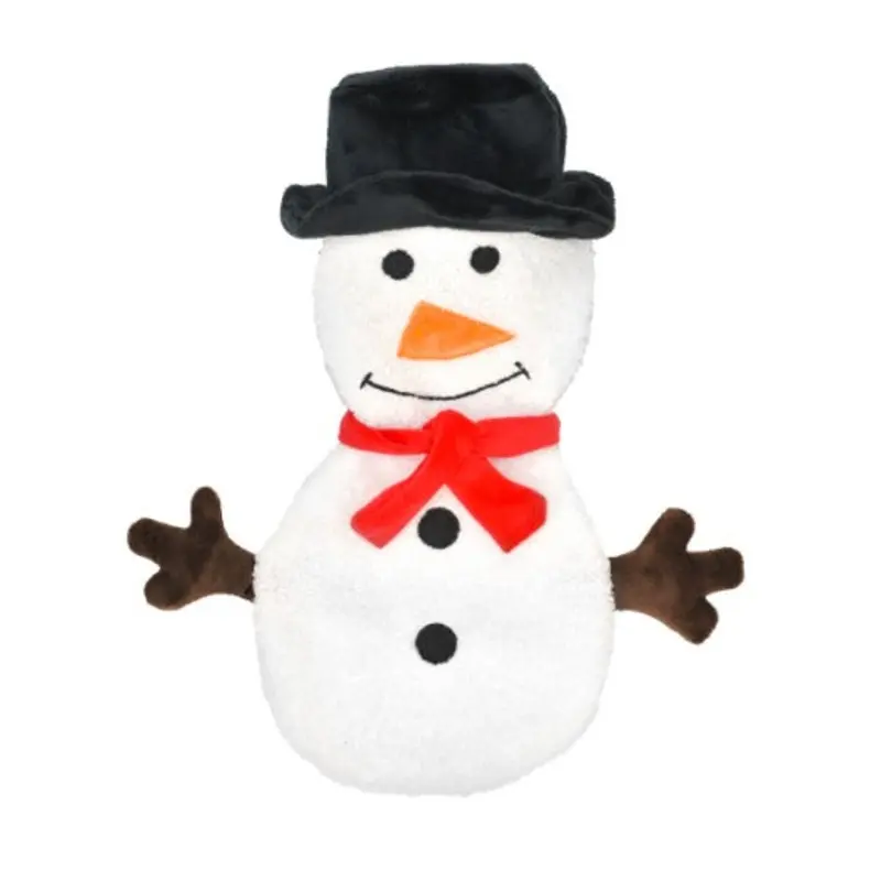 PatchWorkPet Stuffingless Snowman 13" Dog Toy