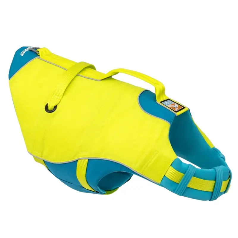 Kurgo Surf N Turf Dog Life Jacket Yellow Blue Large