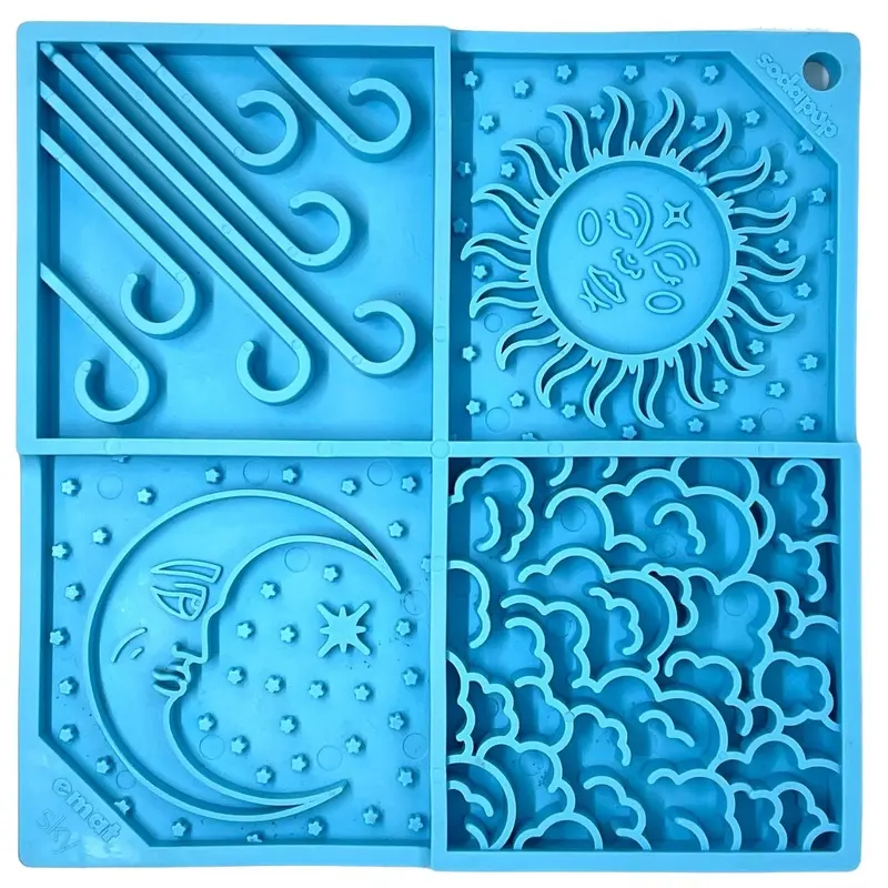 SodaPup Sky Design eMat Enrichment Lick Mat Light Blue