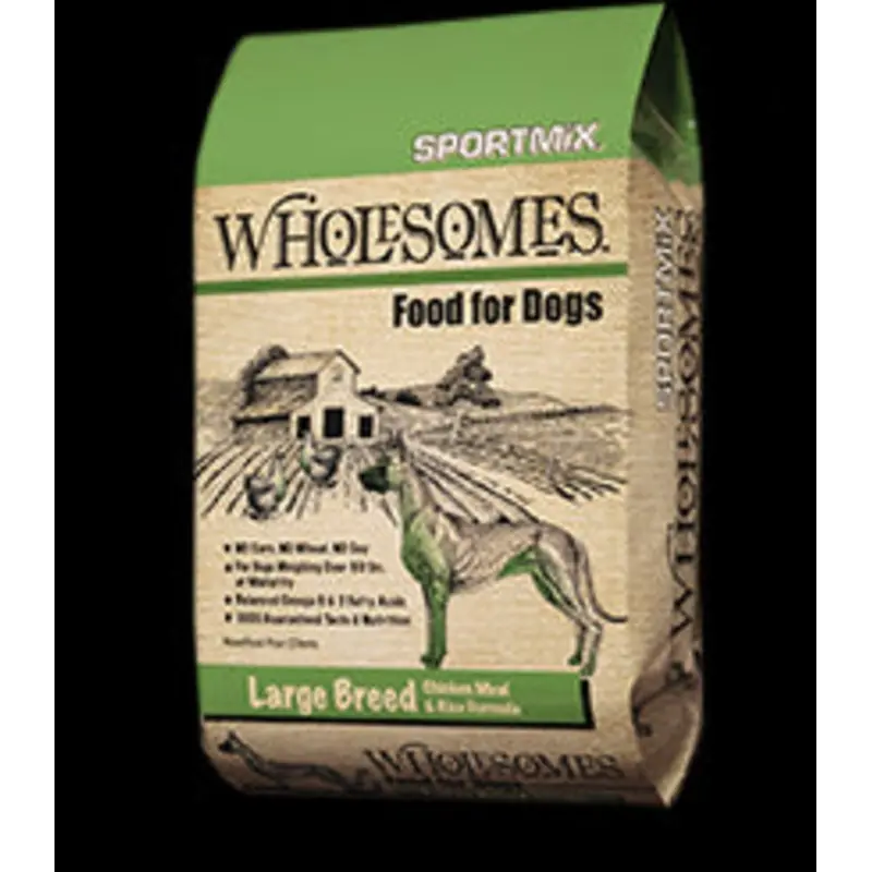 Wholesomes Large Breed Chicken Meal & Rice Dry Dog Food 40lb
