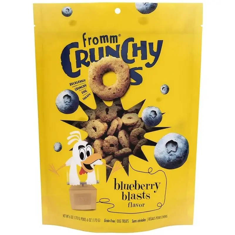 Fromm Crunchy O's Blueberry Blasts Dog Treats - Blueberry & Chicken - 6oz Bag