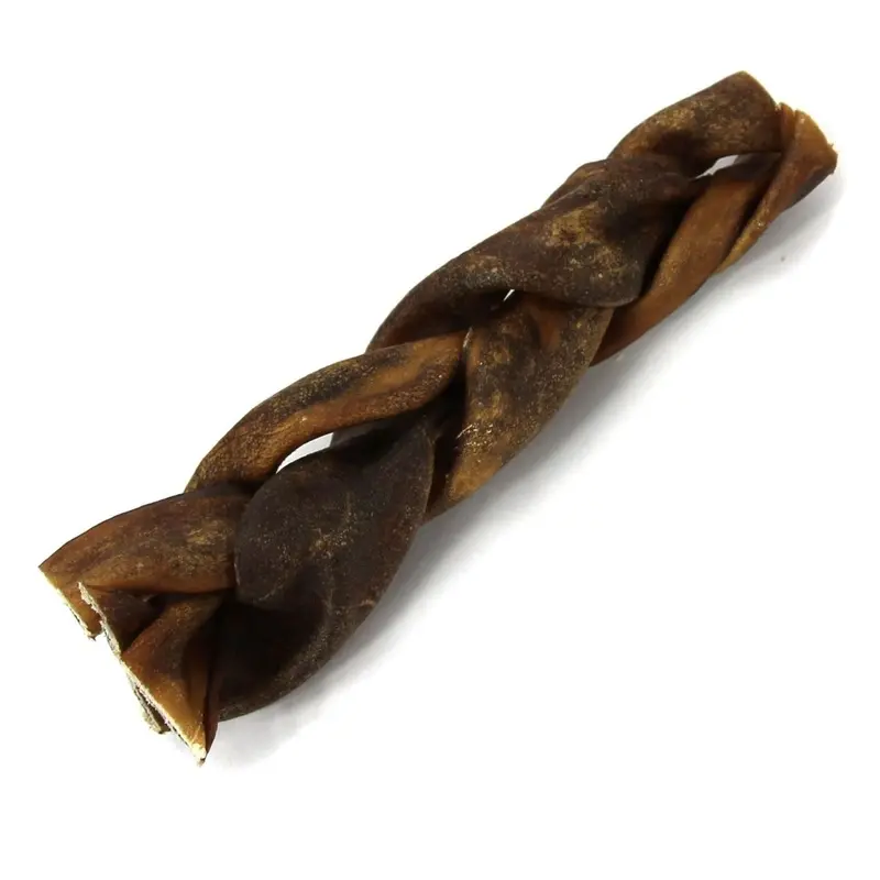 Natural Dog Company Jumbo Braided Collagen Stick 6" - Beef - Single Stick