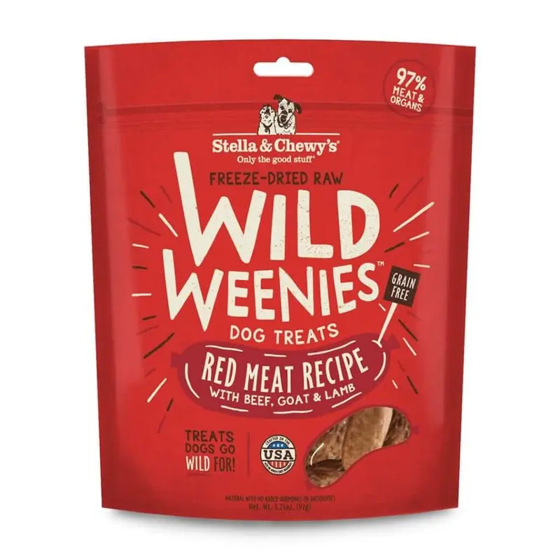 Stella and Chewys Red Meat Wild Weenies Dog Treats 3.25oz