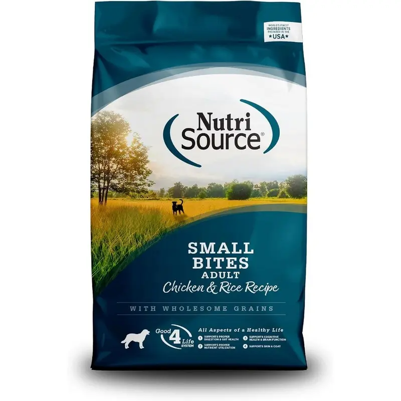 NutriSource Small Bites Dry Dog Food - Chicken & Rice - 12lb Bag