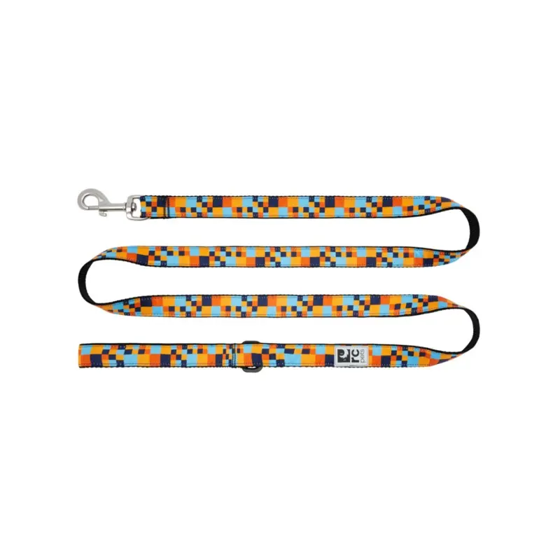 RC PETS Dog Leash, Pixel Blue, 1"x6'
