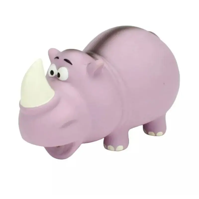 Rascals Grunt Latex Dog Toys Rhino 7"
