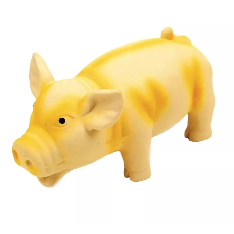 Rascals Latex Grunt Dog Toys Pig 6.25"