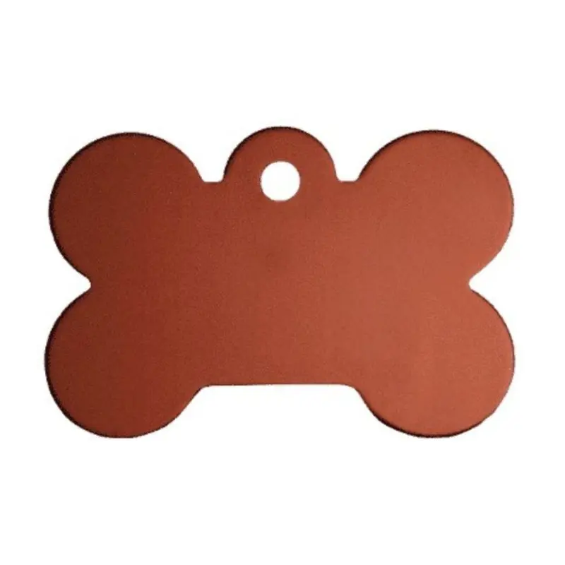 Pet Tag Bone Small Bronze