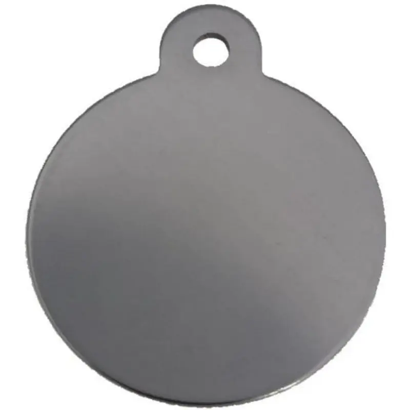 Pet Tag Circle Large Pewter