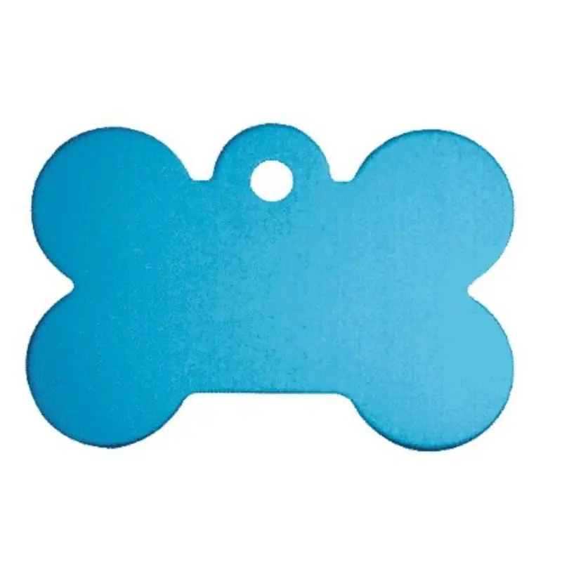 Pet Tag Bone Small Turquoise
