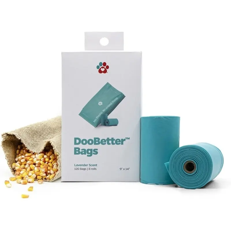 Pet Parents DooBetter 100% Plant Based Dog & Cat Waste Bags Lavender 120 count