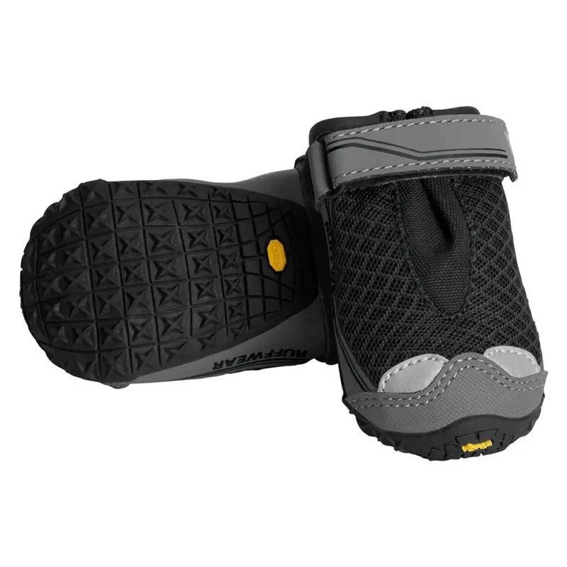 Ruffwear Grip Trex Dog Boots Obsidian Black 2.50" 2Pk