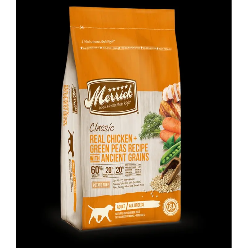 Merrick Chicken & Green Pea with Ancient Grains Dry Dog Food 12lb