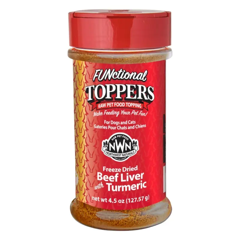 Northwest Naturals Freeze-Dried Beef Liver & Turmeric Cat & Dog Topper 4.5oz