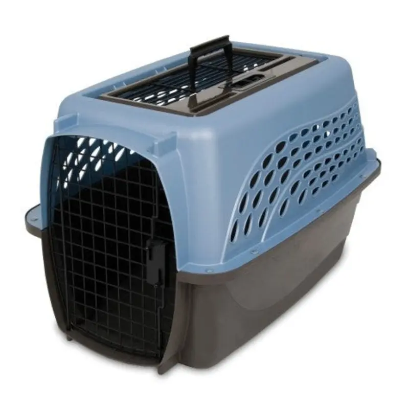 Petmate 2 Door Top Load Kennel Blue