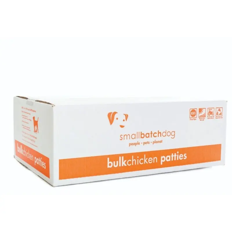 Smallbatch Frozen Patties Chicken Dog Food 18lb