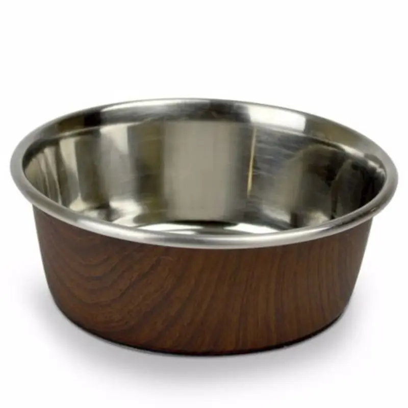 OurPets Durapet Bowl Woodgrain Dark Brown 2.25Cup