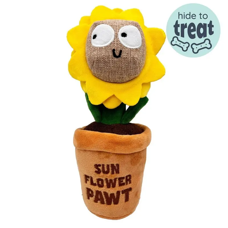 Huxley & Kent Seek 'n Treat Sunflower Pawt Dog Toy Small