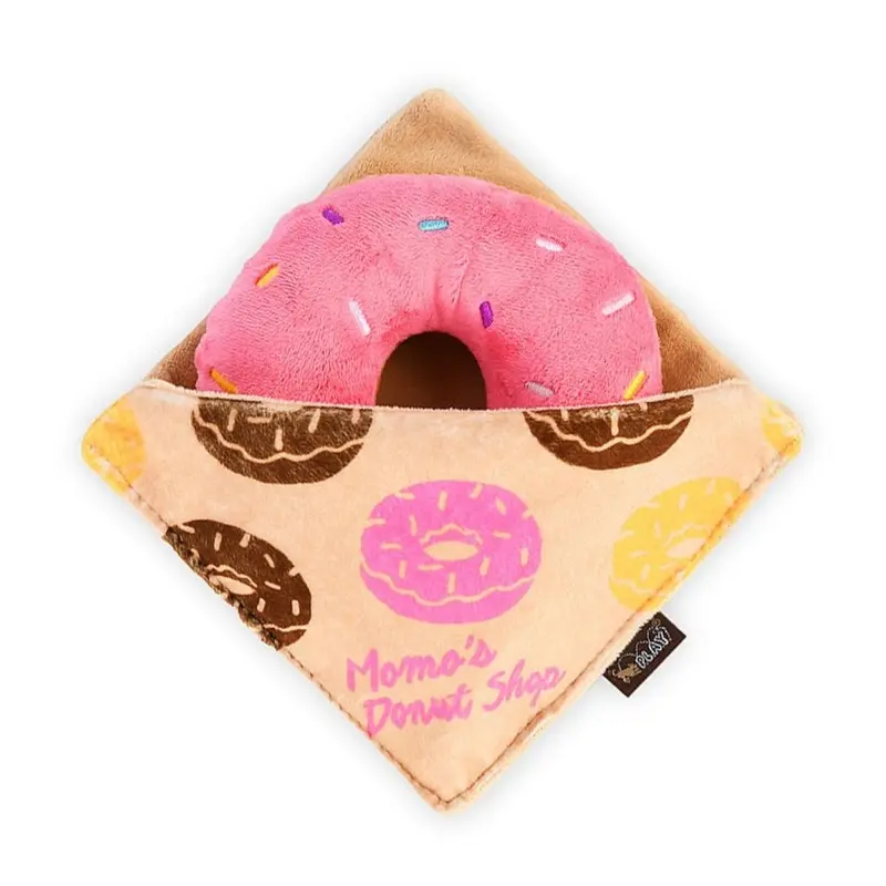 PLAY Pup Cup Cafe Doughboy Donut Dog Toy XS