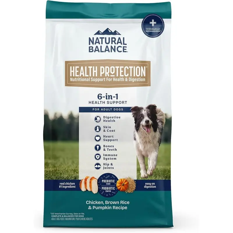Natural Balance Health Protection Dry Dog Food - Chicken Rice & Pumpkin - 24lb