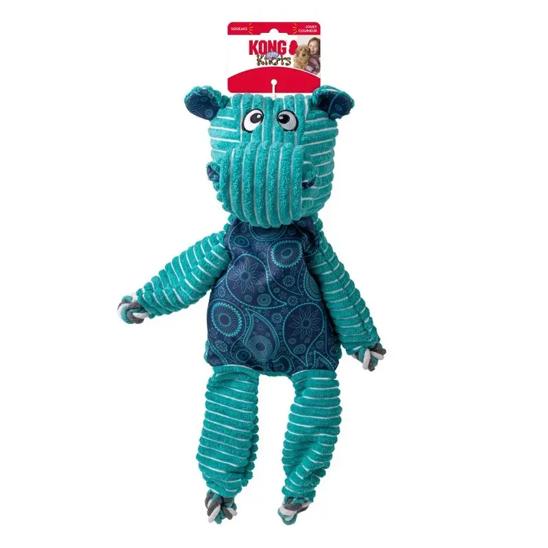 KONG Floppy Knots Hippo Dog Toy XL