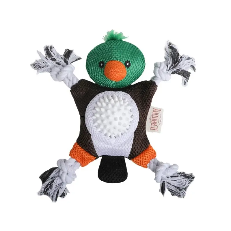 Territory Mallard Duck 2 In 1 Dog Toy 10"