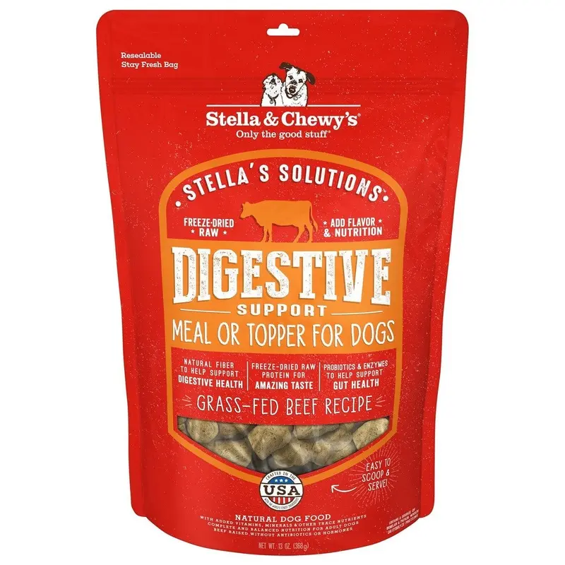 Stella & Chewy's Stellas Solutions Digestive Support Beef Dry Dog Food 13oz