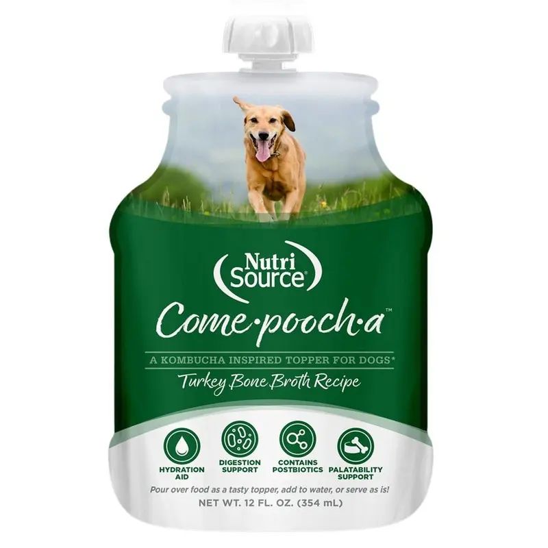 Nutrisource Come-Pooch-A Turkey Bone Broth for Dogs 12oz