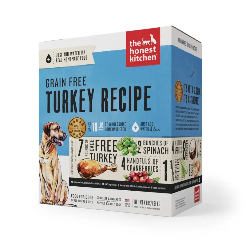 The Honest Kitchen Grain Free Dehydrated Dog Food - Turkey - 4lb