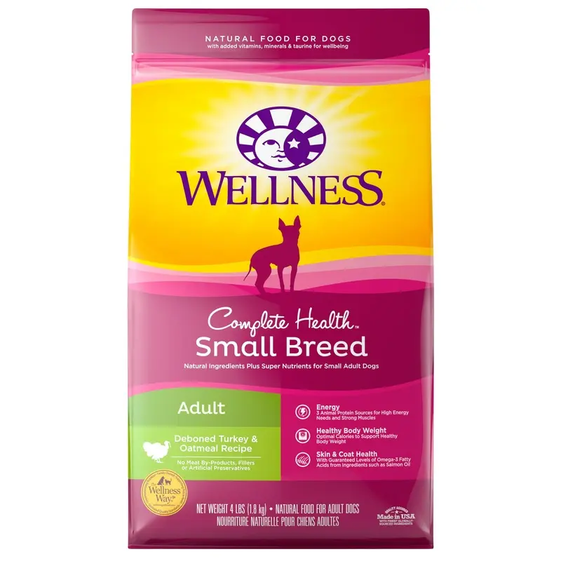 Wellness Small Breed Turkey & Oatmeal Dry Dog Food 12lb