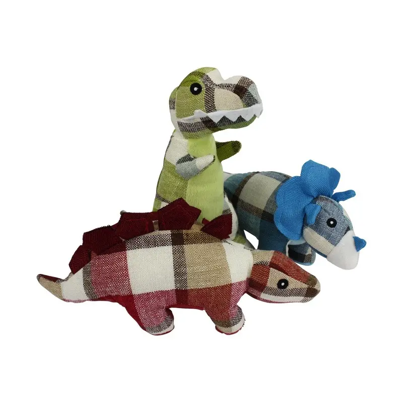 Mutipet Plaidosaurus Assorted 9.75" Dog Toys
