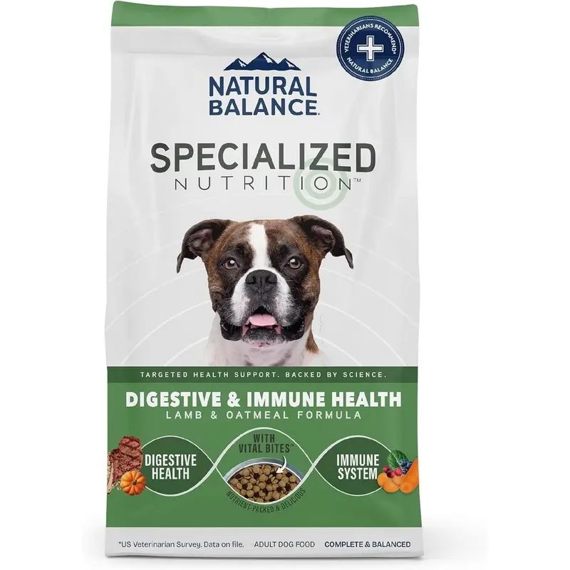 Natural Balance Digestive & Immune Health Dry Dog Food - Lamb & Oatmeal - 3.5lb