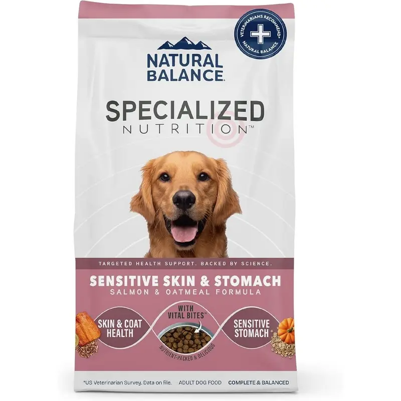 Natural Balance Sensitive Skin & Stomach Dry Dog Food - Salmon & Oatmeal - 3.5lb Bag