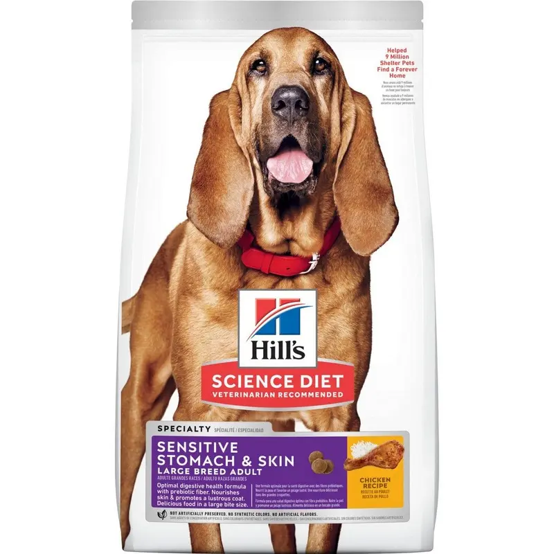 Hill's Science Diet Adult Sensitive Stomach & Skin Large Breed Dog Food 30lb