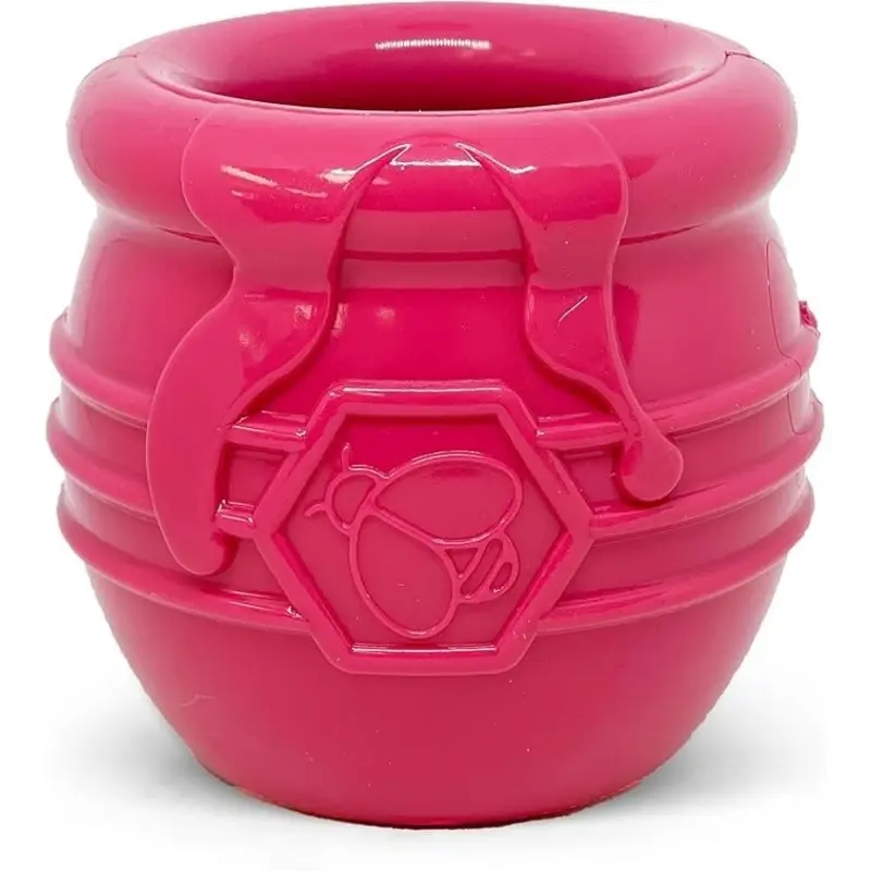SodaPup Honey Pot Treat Dispenser & Slow Feeder, Pink