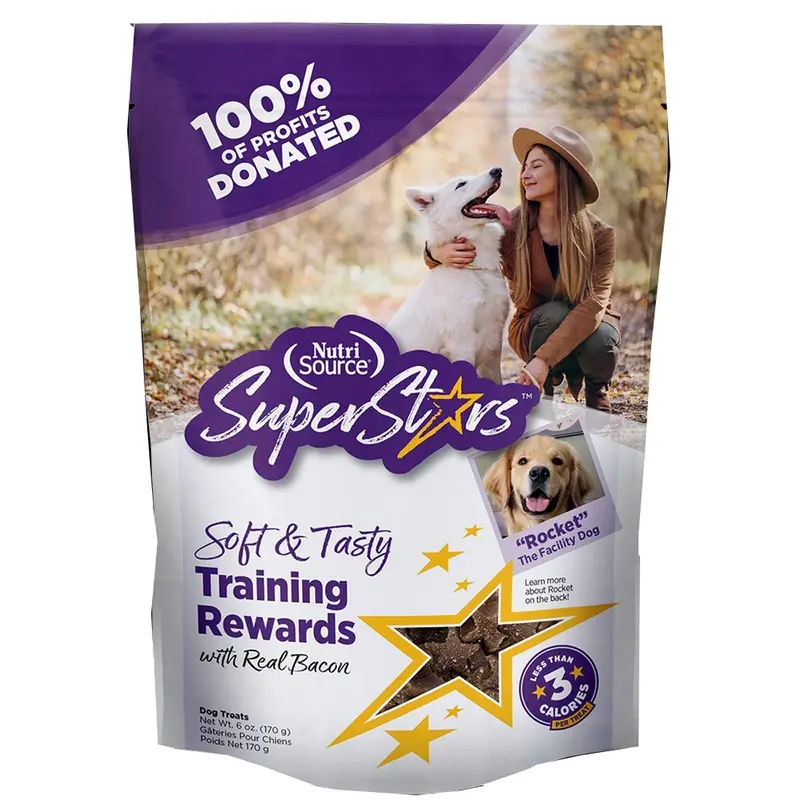 Nutrisource Superstars Soft & Tasty Bacon Training Rewards Dog Treats 4oz