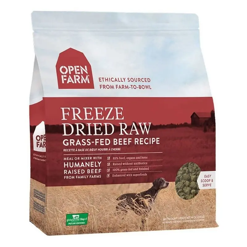 Open Farm Freeze Dried Raw Grass-Fed Beef Dog Food 22oz