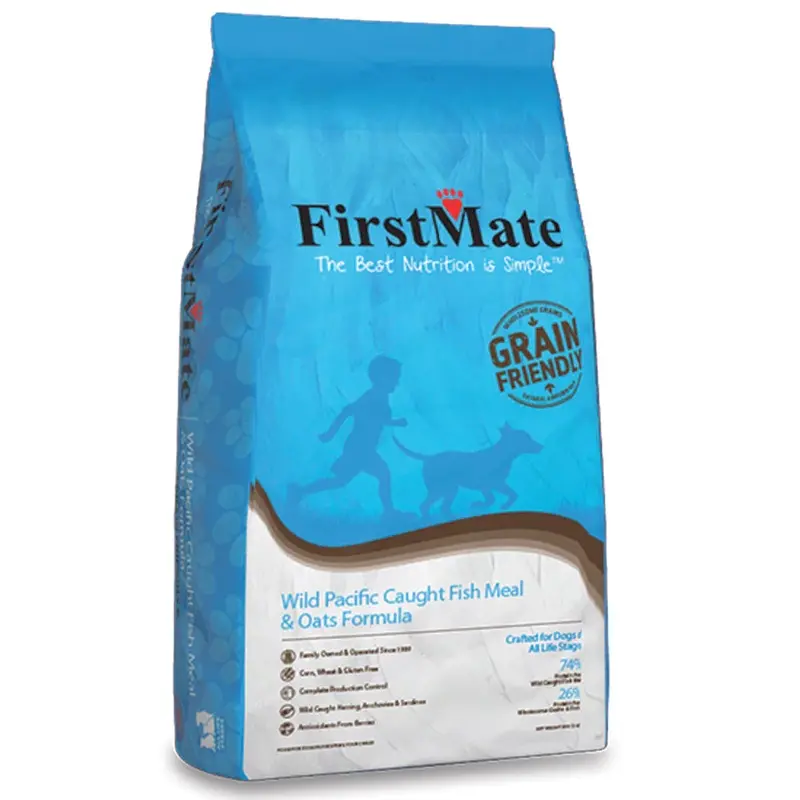 First Mate Grain Friendly Wild Pacific Caught Fish & Oats Formula Dry Dog Food 5lb