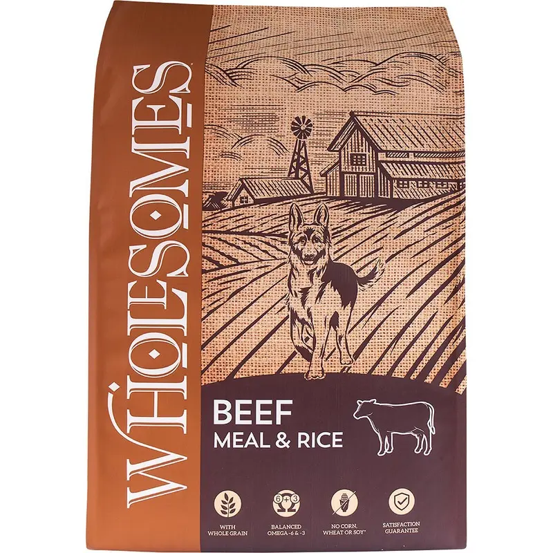 Sportmix Wholesomes Beef Meal & Rice Formula Dry Dog Food 40lb