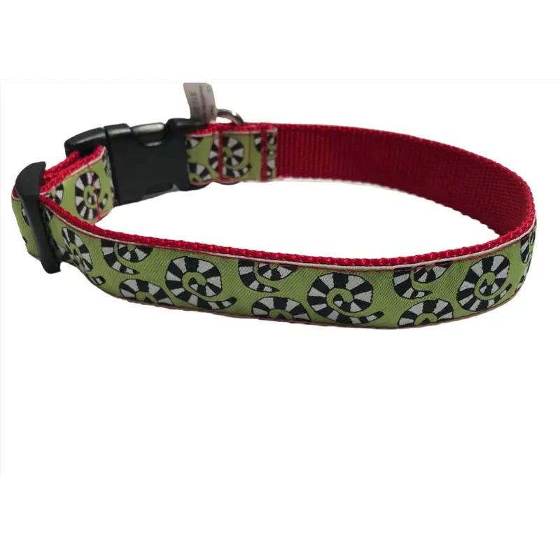 Green Hypnosis Spiral Dog Collars or Leads (1" Wide)