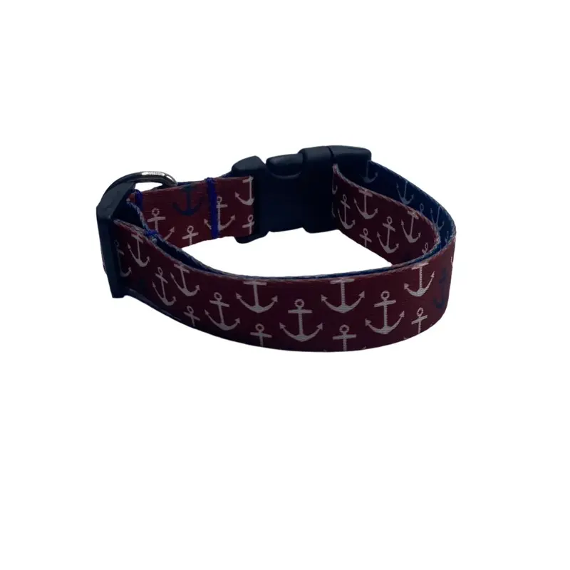 Anchors Away Nylon Collars or leads (1" Wide)