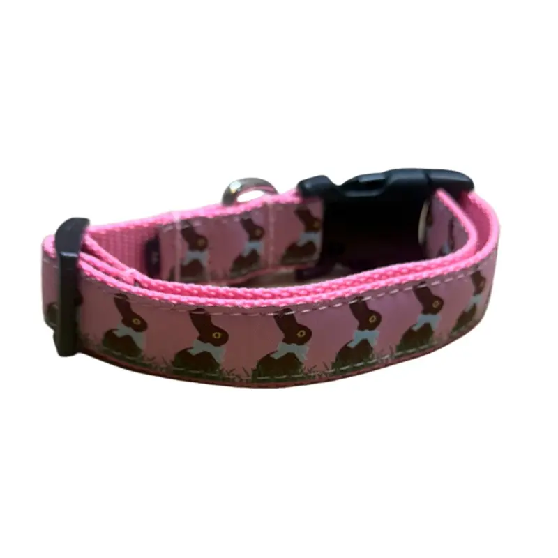 Chocolate Bunny Ribbon  Collars or leads (5/8" Wide)