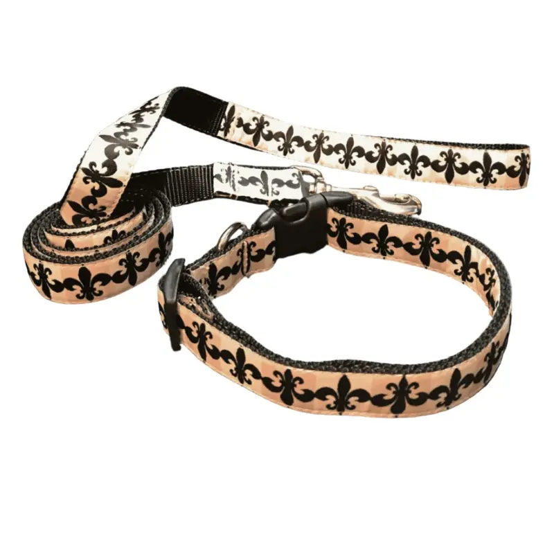 Fleur de France Dog Collar or Lead (1" Wide)