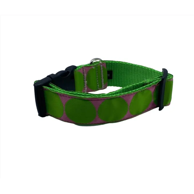 See Pink Dog Collars (1.5" Wide)