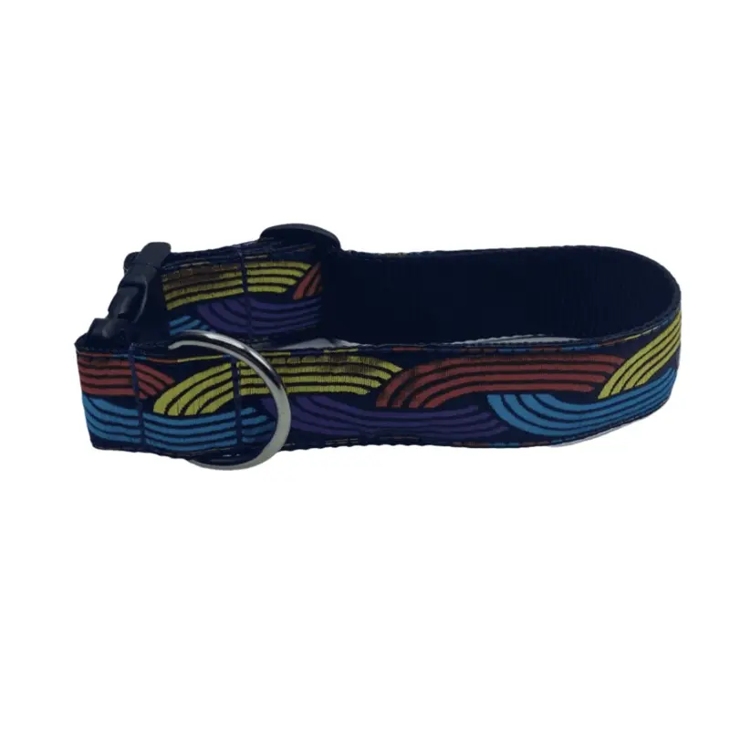 Shiny Links Dog Collar (1.5" Wide)