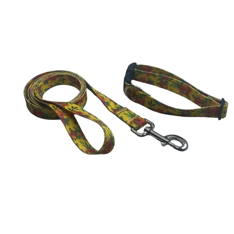 Hibiscus Bouquet Collars & Leads (5/8" wide)