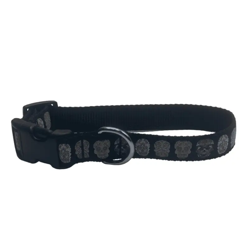 Candy Skulls Dog Collars or Leads (1" Wide)