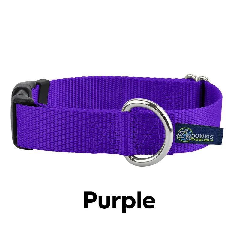 5/8 and 1 Purple Nylon Dog Collar